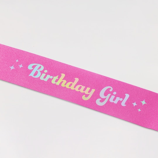 Glittery Birthday Girl Sash by Celebrate It™